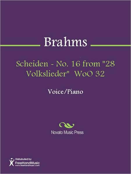 Scheiden - No. 16 from "28 Volkslieder" WoO 32