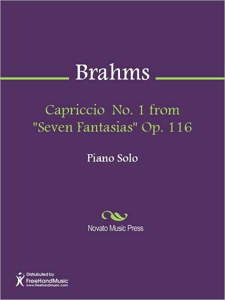 Capriccio No. 1 from "Seven Fantasias" Op. 116