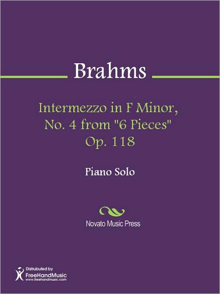 Intermezzo in F Minor, No. 4 from "6 Pieces" Op. 118