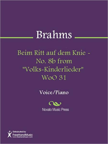 Beim Ritt auf dem Knie - No. 8b from "Volks-Kinderlieder" WoO 31