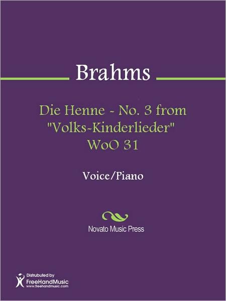 Die Henne - No. 3 from "Volks-Kinderlieder" WoO 31