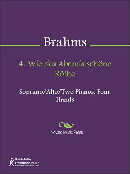 4. Wie des Abends schone Rothe