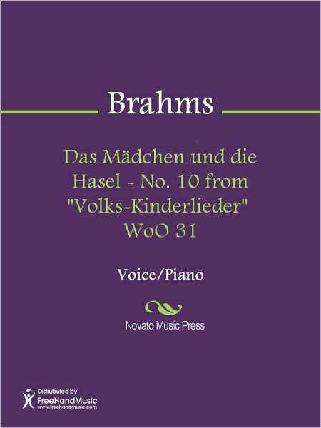 Das Madchen und die Hasel - No. 10 from "Volks-Kinderlieder" WoO 31