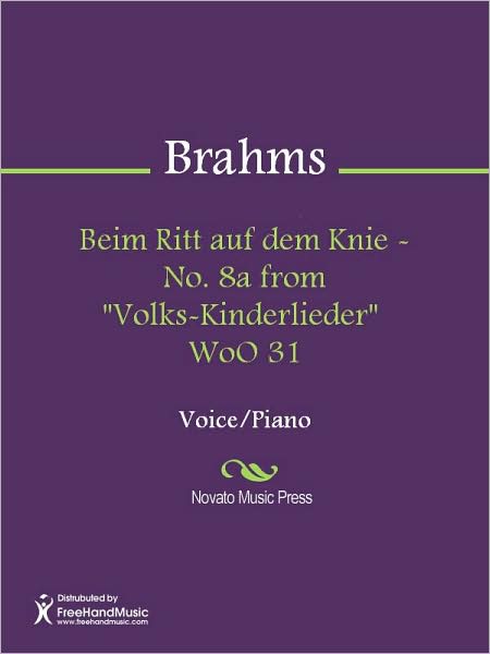 Beim Ritt auf dem Knie - No. 8a from "Volks-Kinderlieder" WoO 31