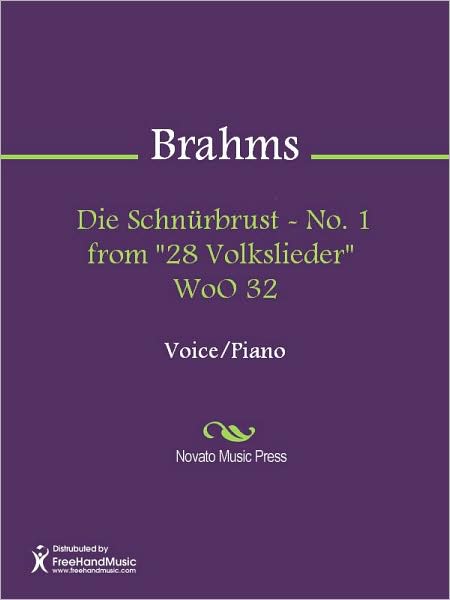 Die Schnurbrust - No. 1 from "28 Volkslieder" WoO 32