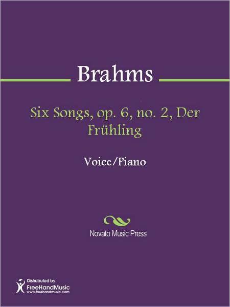 Six Songs, op. 6, no. 2, Der Fruhling