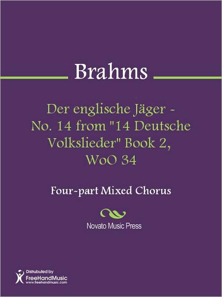 Der englische Jager - No. 14 from "14 Deutsche Volkslieder" Book 2, WoO 34