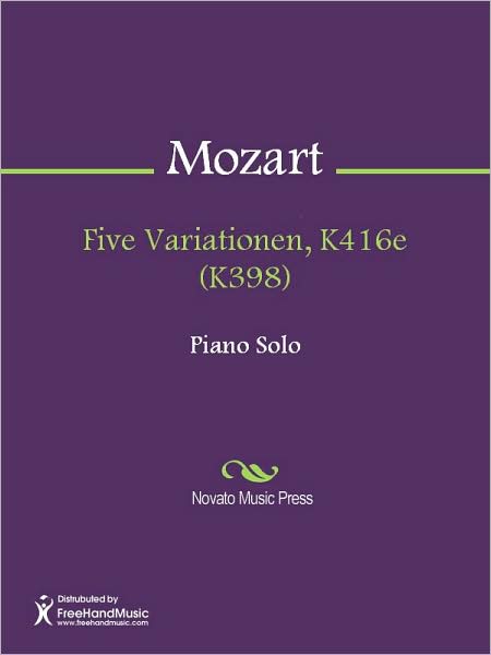 Five Variationen, K416e (K398)