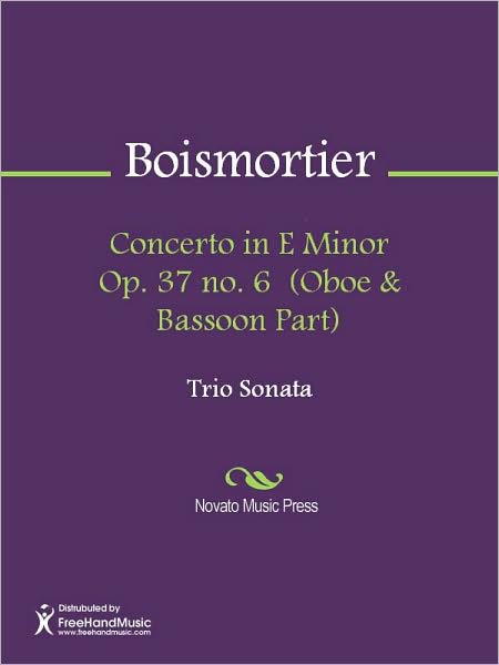 Concerto in E Minor Op. 37 no. 6 (Oboe & Bassoon Part)