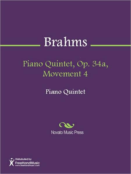 Piano Quintet, Op. 34a, Movement 4