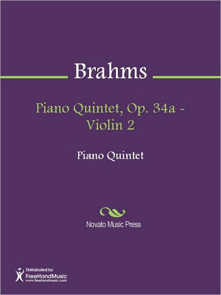 Piano Quintet, Op. 34a - Violin 2