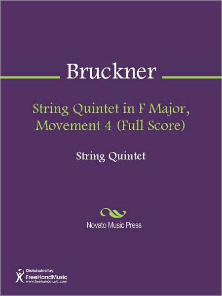 String Quintet in F Major, Movement 4 (Full Score)