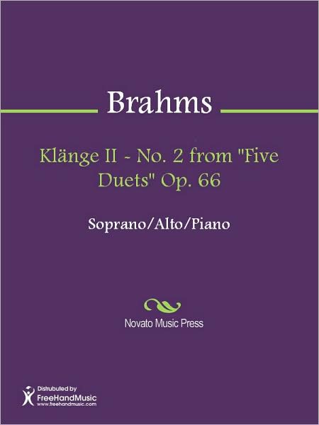 Klange II - No. 2 from "Five Duets" Op. 66
