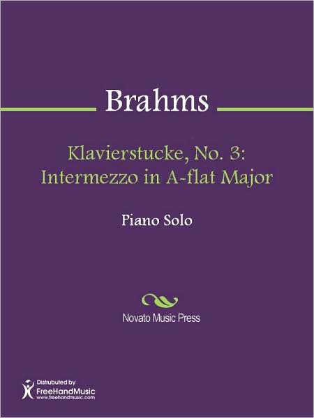 Klavierstucke, No. 3: Intermezzo in A-flat Major