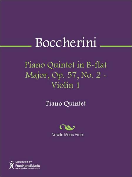 Piano Quintet in B-flat Major, Op. 57, No. 2 - Violin 1