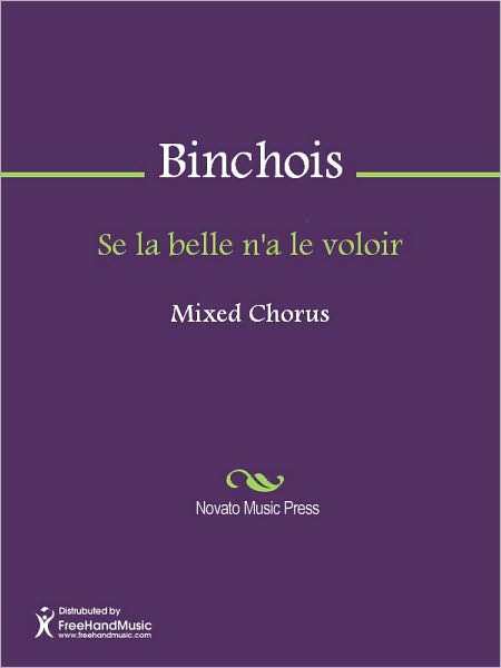 Se la belle n'a le voloir