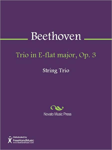 Trio in E-flat major, Op. 3