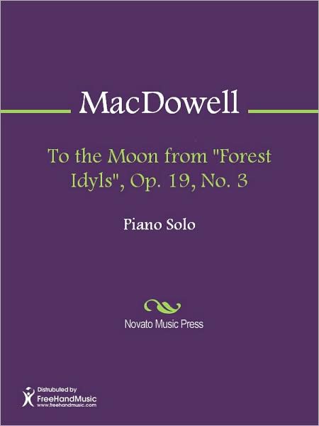 To the Moon from "Forest Idyls", Op. 19, No. 3