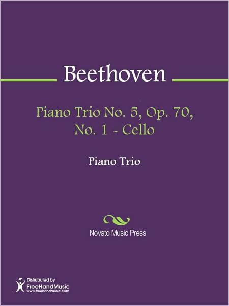 Piano Trio No. 5, Op. 70, No. 1 - Cello