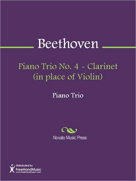Piano Trio No. 4 - Clarinet (in place of Violin)