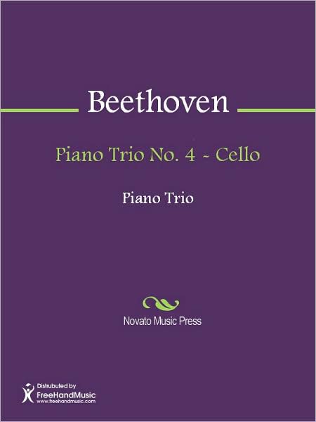 Piano Trio No. 4 - Cello