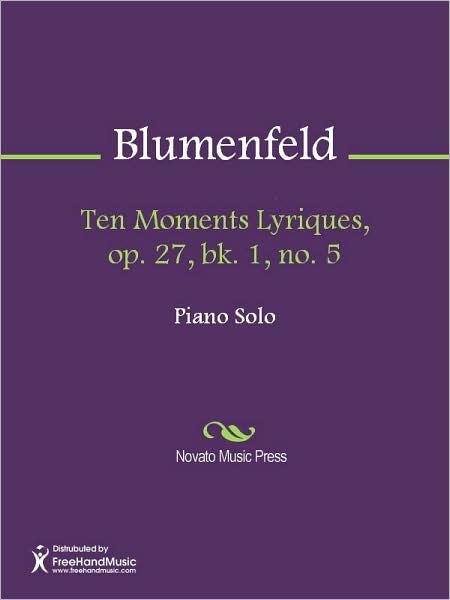 Ten Moments Lyriques, op. 27, bk. 1, no. 5