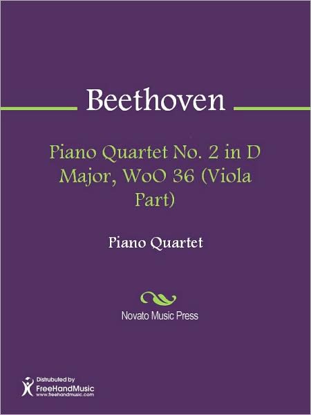 Piano Quartet No. 2 in D Major, WoO 36 (Viola Part)