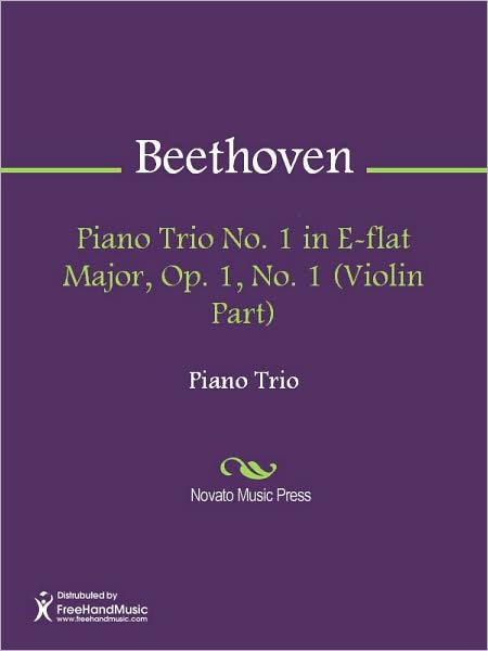 Piano Trio No. 1 in E-flat Major, Op. 1, No. 1 (Violin Part)