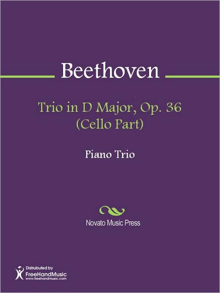 Trio in D Major, Op. 36 (Cello Part)