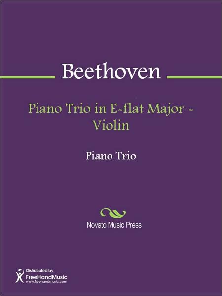 Piano Trio in E-flat Major - Violin
