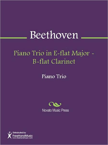 Piano Trio in E-flat Major - B-flat Clarinet