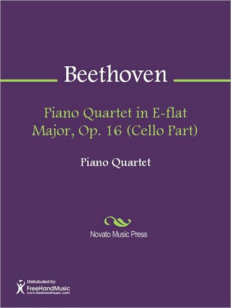 Piano Quartet in E-flat Major, Op. 16 (Cello Part)
