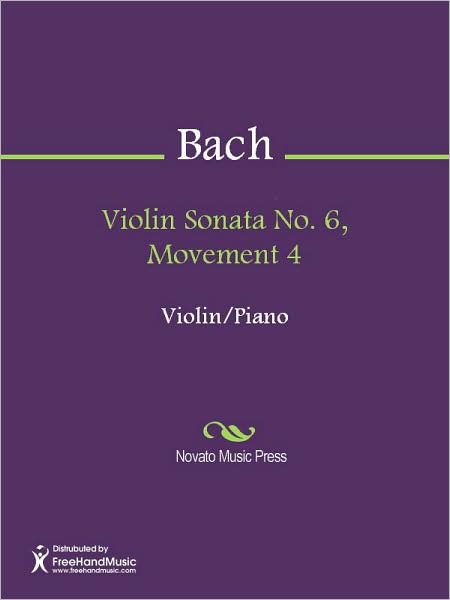 Violin Sonata No. 6, Movement 4