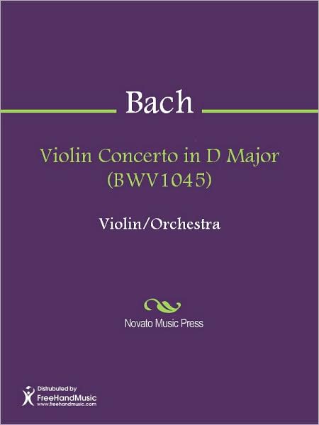 Violin Concerto in D Major (BWV1045)