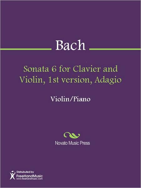 Sonata 6 for Clavier and Violin, 1st version, Adagio