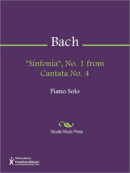 "Sinfonia", No. 1 from Cantata No. 4