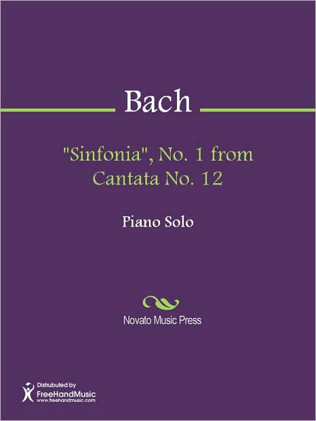 "Sinfonia", No. 1 from Cantata No. 12