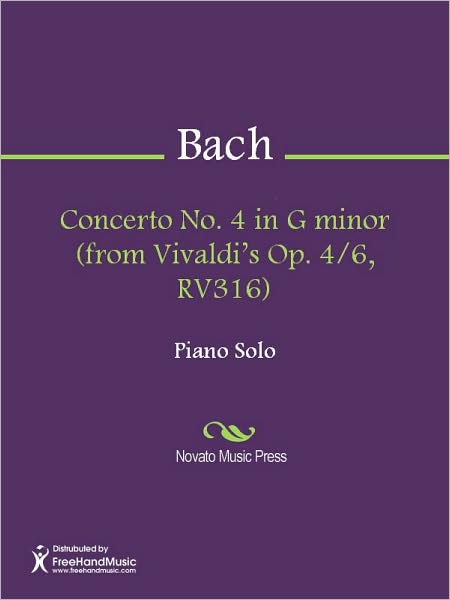 Concerto No. 4 in G minor (from Vivaldi's Op. 4/6, RV316)