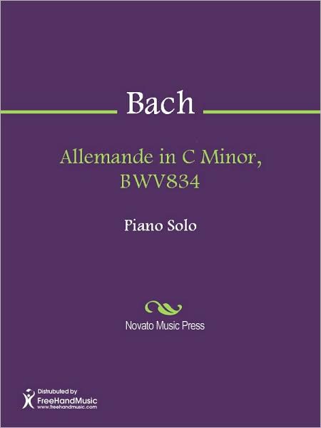 Allemande in C Minor, BWV834