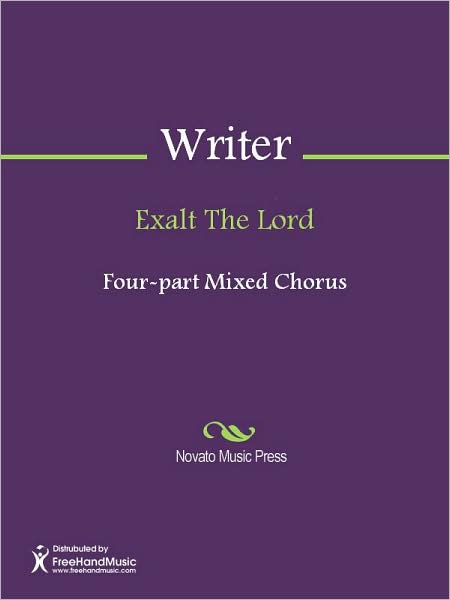 Exalt The Lord