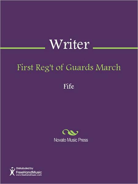 First Reg't of Guards March