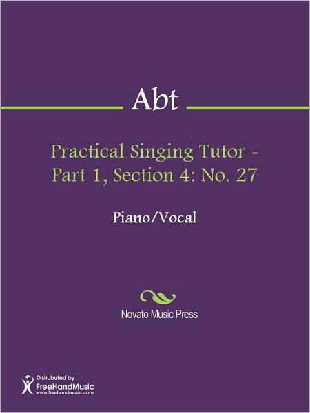 Practical Singing Tutor - Part 1, Section 4: No. 27