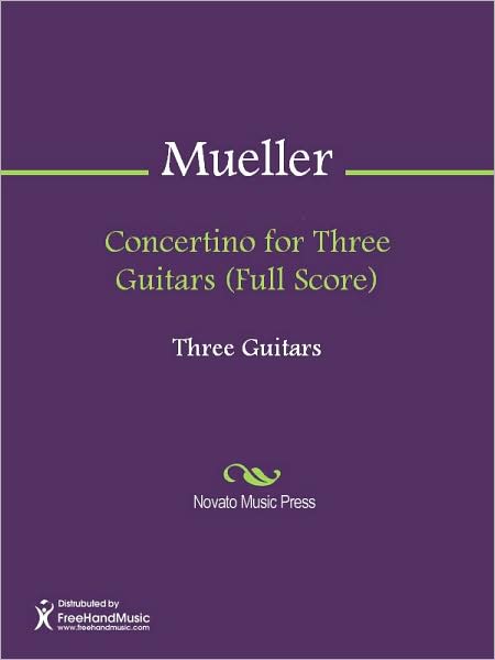 Concertino for Three Guitars (Full Score)
