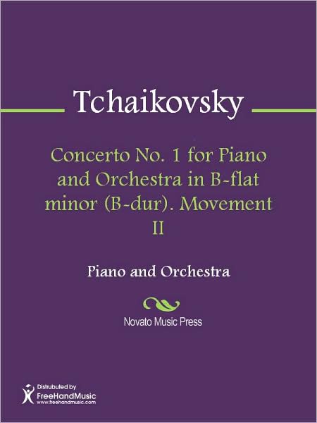 Concerto No. 1 for Piano and Orchestra in B-flat minor (B-dur). Movement II