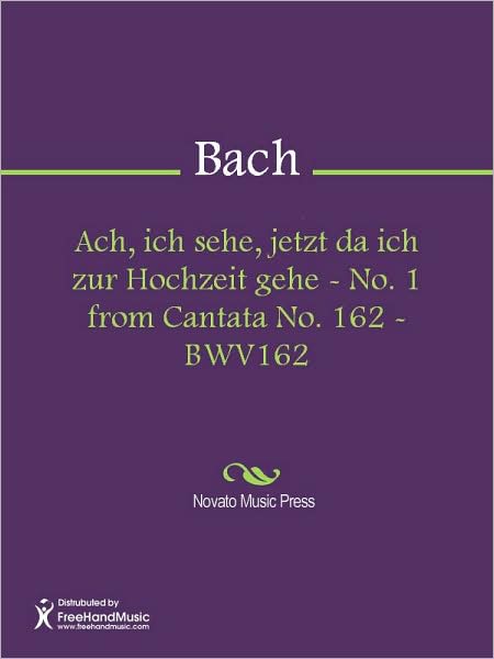 Ach, ich sehe, jetzt da ich zur Hochzeit gehe - No. 1 from Cantata No. 162 - BWV162