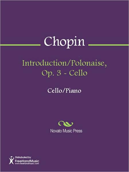Introduction/Polonaise, Op. 3 - Cello