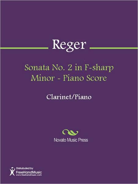 Sonata No. 2 in F-sharp Minor - Piano Score