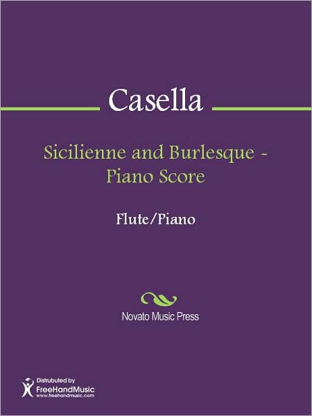 Sicilienne and Burlesque - Piano Score