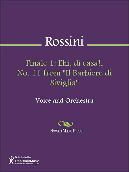 Finale 1: Ehi, di casa!, No. 11 from "Il Barbiere di Siviglia"