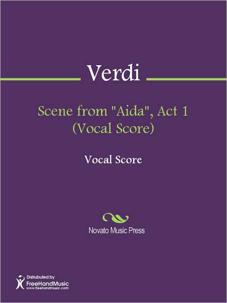 Scene from "Aida", Act 1 (Vocal Score)